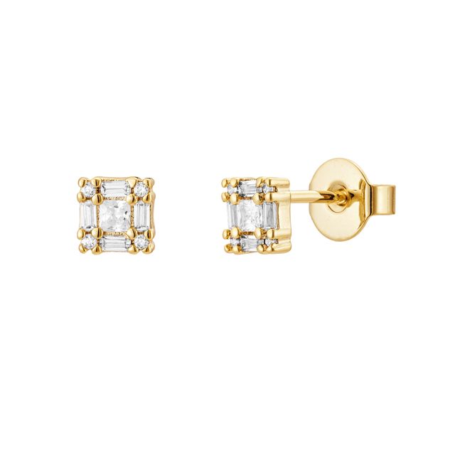 Squared Stud Earrings från Makeup Mekka